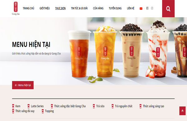 những chức năng cần thiết khi thiết kế website bán trà sữa